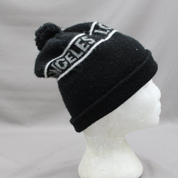 Vintage LA Kings Beanie / Toque - 1980s Wrapping Script - Adult One Size - Picture 6 of 6